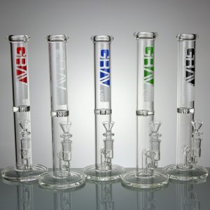 12 Inch Straight Tube Bong with Fixed Downstem