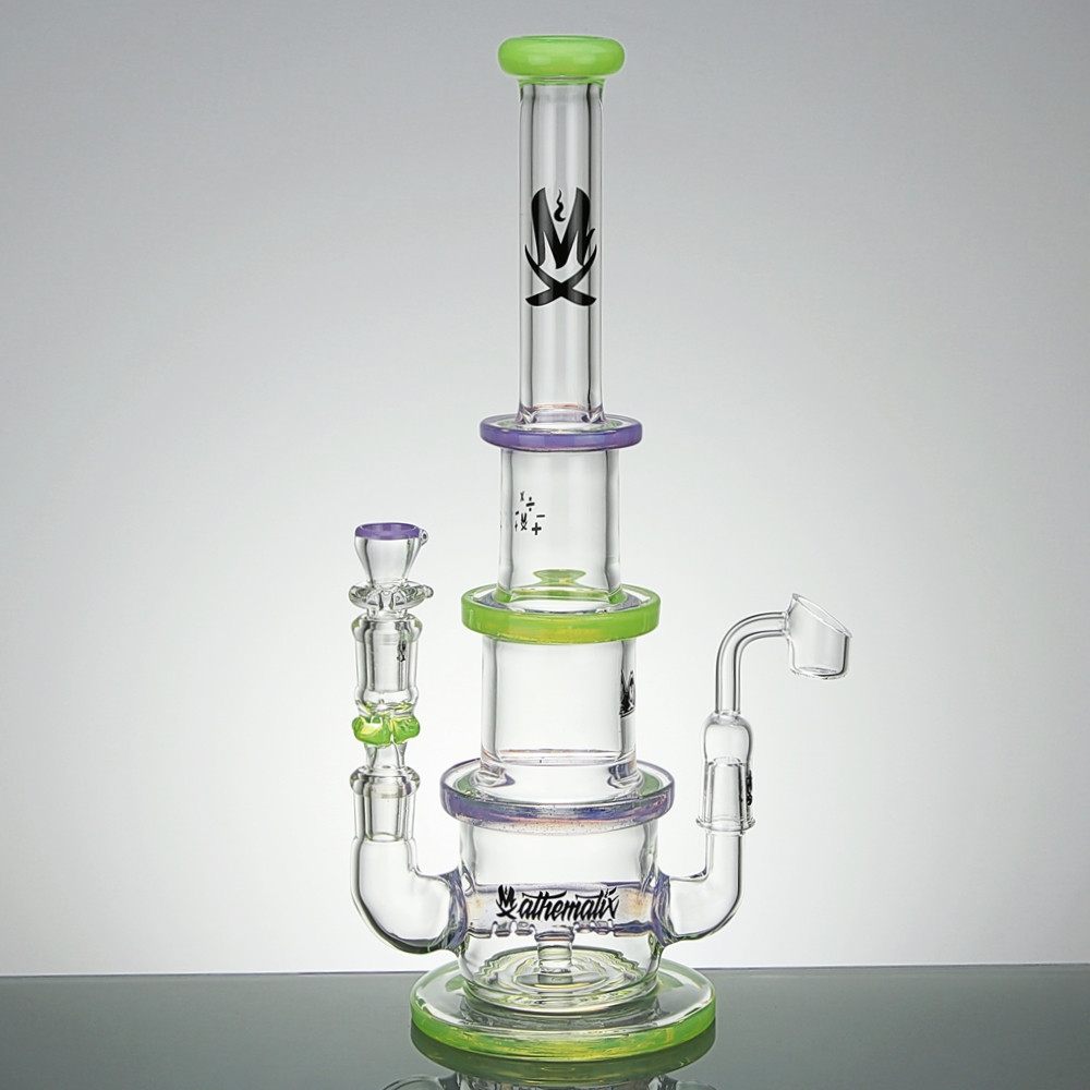 2 in 1 Telescope Rig Dual Fuel Dual Use with Inline Diffuser Slyme Color