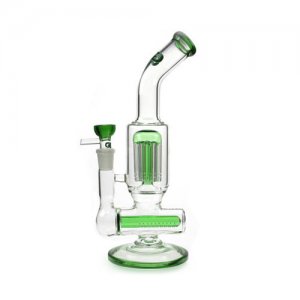 8 Arm Tree Perc Inline Diffuser Bubbler Green
