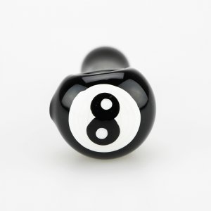 8 Ball Glass Spoon Pipe