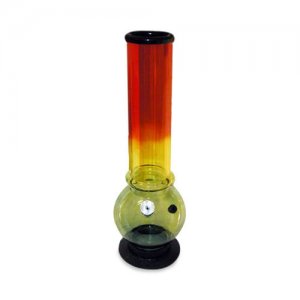 Acrylic Bubble Bong Rasta Colours