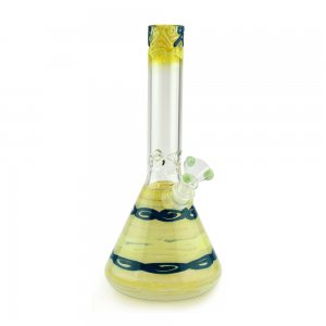 Beaker Base Bong with Color Working