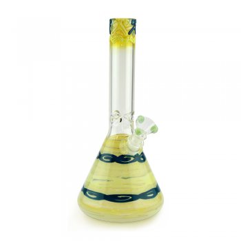 Beaker Base Bong with Color Working