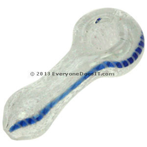 Blue Glass Spoon