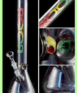 Bong Custom Little Sista 3.2mm Rasta Sista
