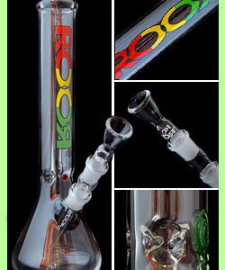 Bong Little Sista 3.2mm Rasta Logo