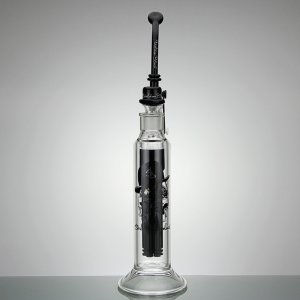 Bubbler With Black 6 Arm Tree Perc And Derby Hat Bowl