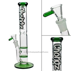 Chainsaw Double Honeycomb Disc Perc Bong
