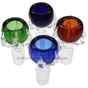 Claw Slide Bowl Coloured Glass 18.8mm
