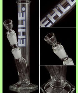 Clear Cylinder Bong Hexagon Foot