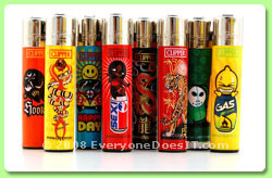 Clipper lighter Assorted Designs (Large or Small)