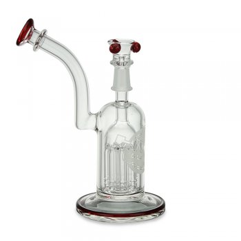 Colour Lip Wrap Bubbler With 8 Arm Tree Perc