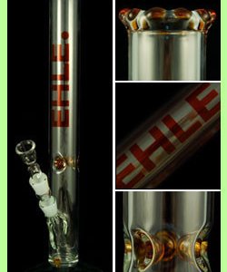 Custom Bong 5mm Amber Crown