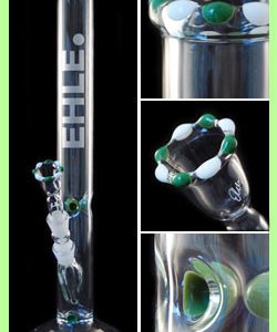 Custom Bong 5mm Green Piece