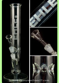 EHLE Galss 5mm Ice Cylinder Bong