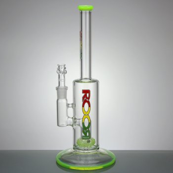 Fixed Meniscus Perc with Slyme Accents Rasta Logo