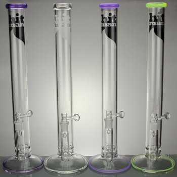 Flame Perc Straight Tube 18 Inch Bong