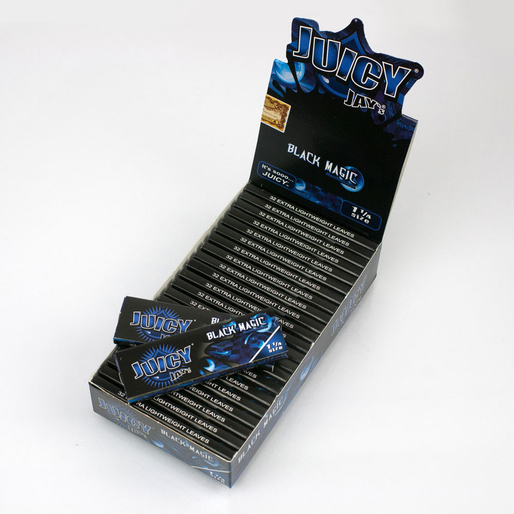 Flavored Rolling Papers Regular Pack Black Magic Box of 24