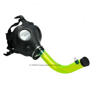 Gas Mask Bong Acrylic Tube
