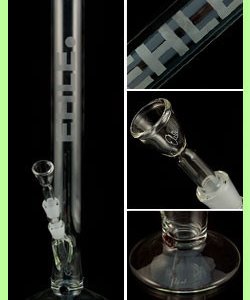 Glass 5mm Clear Cylinder Bong 45cm