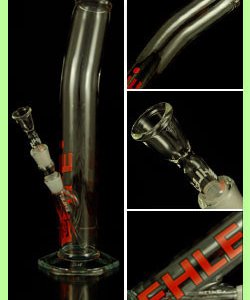 Glass Bent Neck (High) Clear Cylinder Bong 500ml