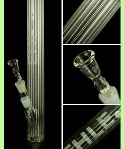 Glass Bong Clear Contoured Tube