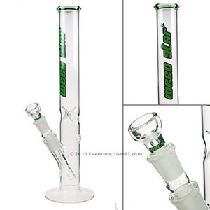 Glass Green Line Payday Bong