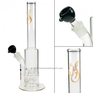 Glass Headbutt Gold Line Bong