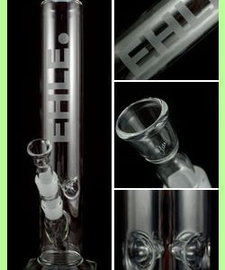 Glass Ice Cylinder Bong (Hexagon Foot) 2000ml
