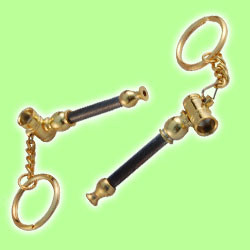 Golden Keychain Pipe