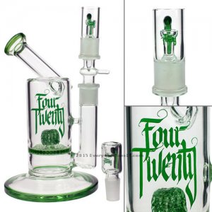 Honeycomb Drum Perc Bubbler Rig Green