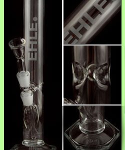 Ice Cylinder Bong Hexagon Foot 250ml