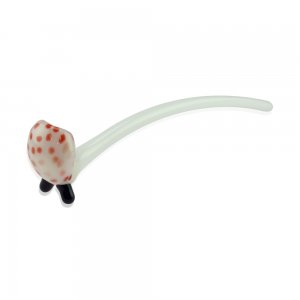 Long Standing Black Footed Gandalf White with Speckled Bowls