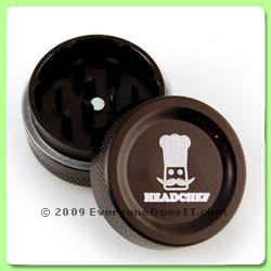 Mini 2-Piece Grinder Black 30mm