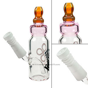Mini Baby Bottle Oil Rig with Male Joint