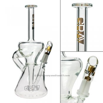 Mini Dual Chamber Hourglass Recycler Rig Grav Gold Collection