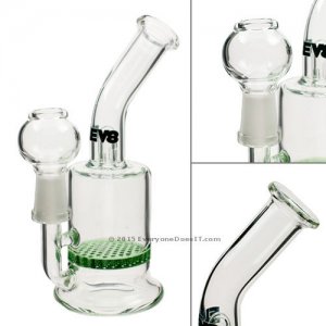 Mini Honeycomb Disc Perc Oil Rig Green