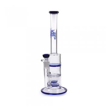 Perc Bong Blue Tornado Dual HoneyComb