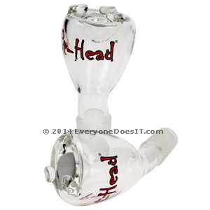 Pot Head Glass Bent Bowl With Gauze