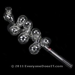 RedEye Clear Thick Molecule Glass Pipe
