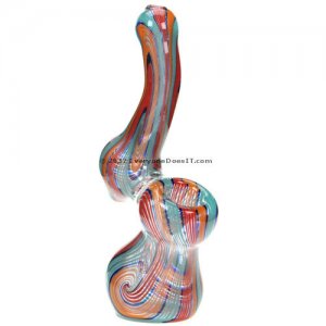 Ribbons Glass Bubbler