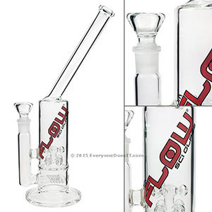 Sci Glass Double Cross and Slitted Inline Perc Bong