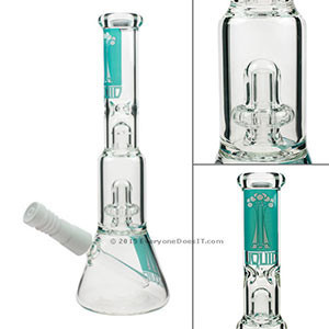 Showerhead Perc Beaker Oil Rig with Male Joint