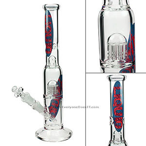 Single 8-Arm Straight Bong with Female Joint