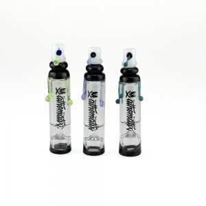 Spray Can Chillum with Coloured Paint Drips