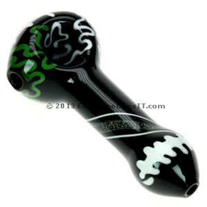 Squiggly Glass Spoon Pipe