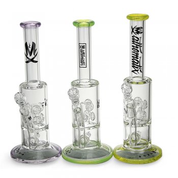 Stemless Oil Rig With Inline Diffuser To Double Cross Perc
