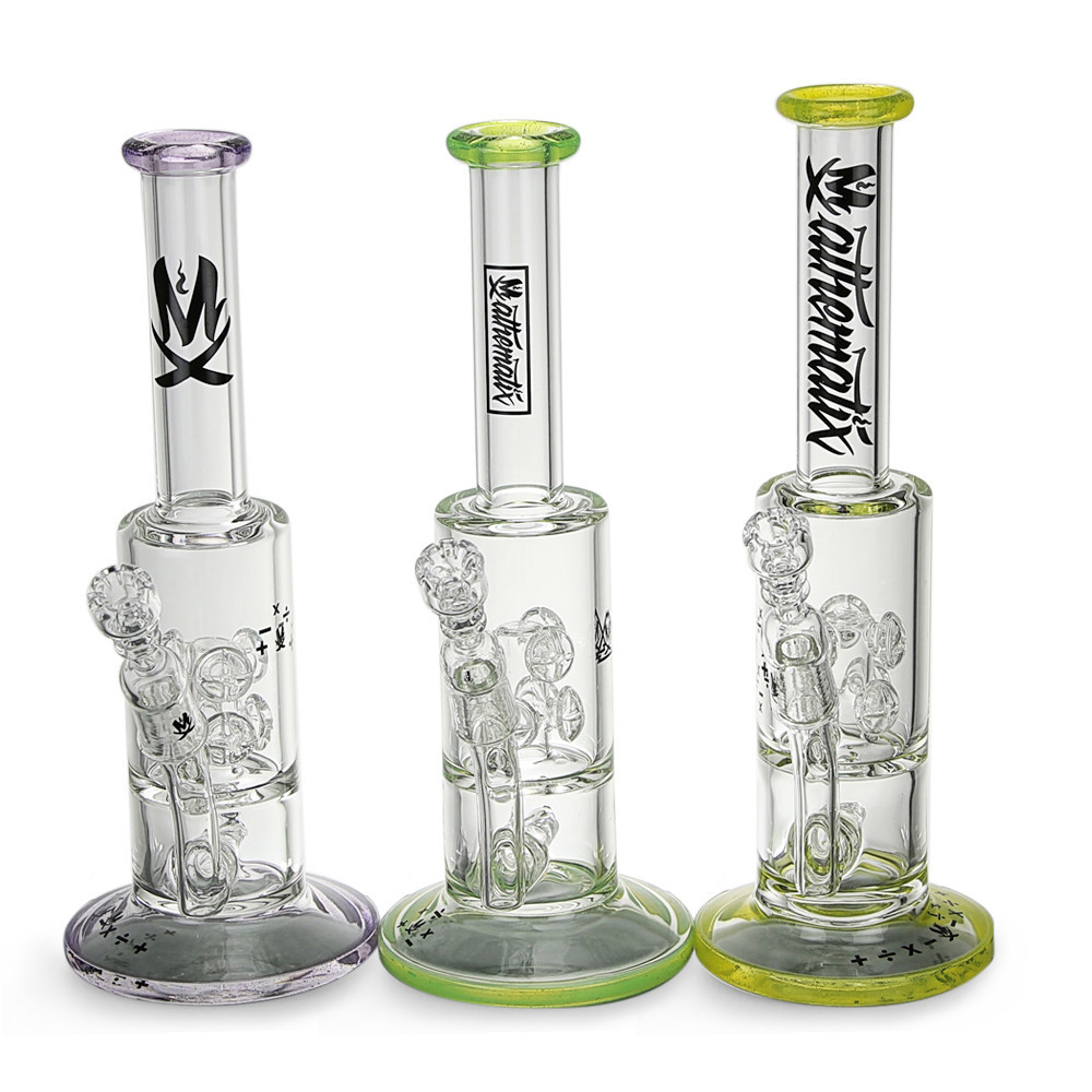 Stemless Oil Rig With Inline Diffuser To Double Cross Perc