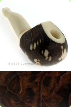 Tagua Ivory Nut Pipe Extended Mouthpiece