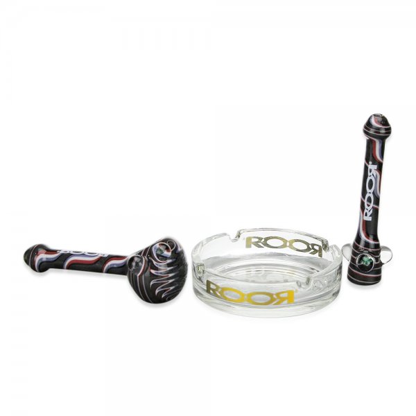 Three Piece Limited Collectors Set with Ashtray Chillum and Spoon Pipe
